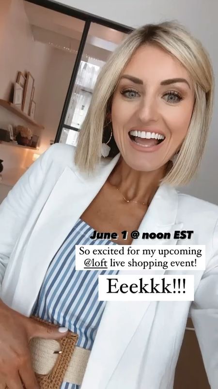 I am going live with Loft later this week! I’m so excited to share my summer finds 👏 

Loverly Grey, loft new arrivals 

#LTKFind #LTKstyletip #LTKSeasonal