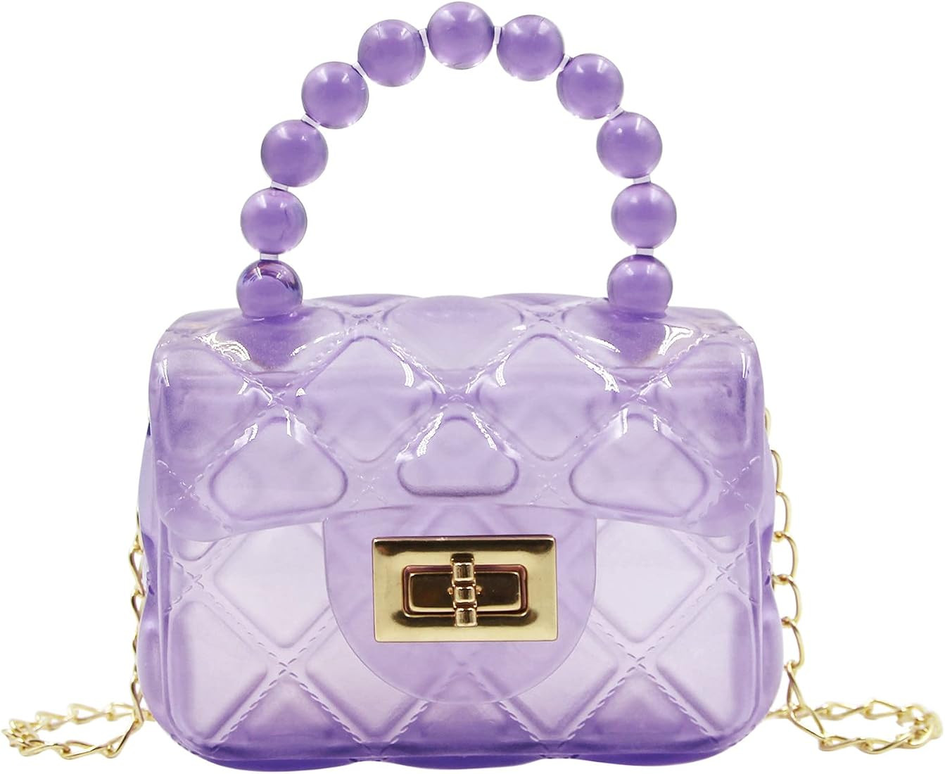 MINGSEECESS Little Girls Crossbody Purse Mini Jelly Purse Candy Color Transparent Tote Shoulder B... | Amazon (US)