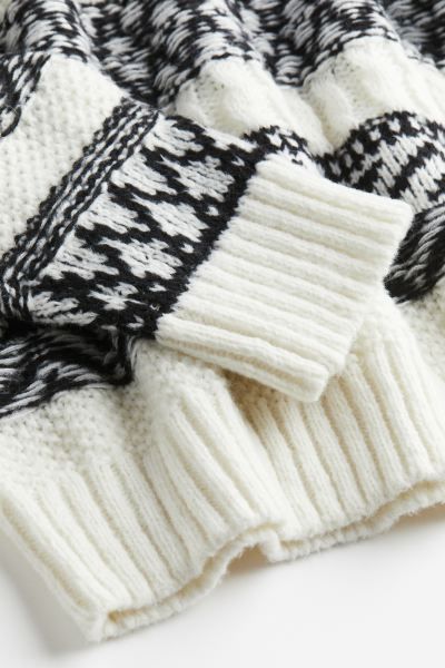 Oversized Sweater - White/striped - Ladies | H&M US | H&M (US + CA)
