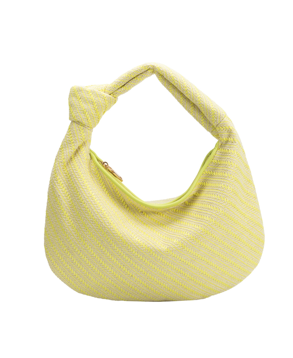 Melie Bianco Women's Cher Zipper Shoulder Handbag - Yellow | Macy's