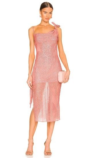 Sonora Midi Dress in Rosey Pink | Revolve Clothing (Global)