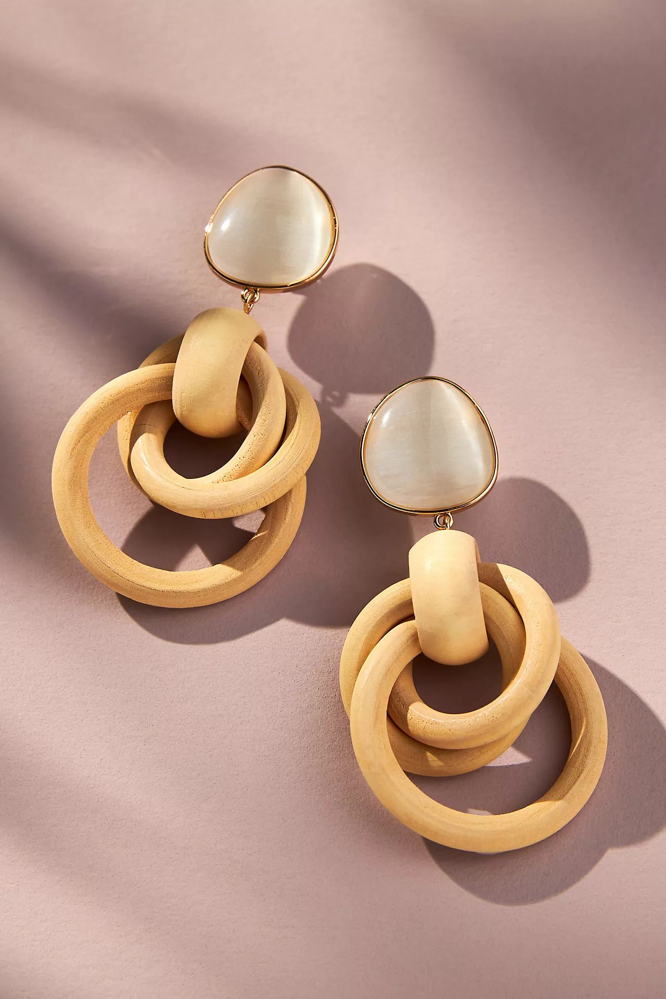 Knotted Wooden Earrings | Anthropologie (US)