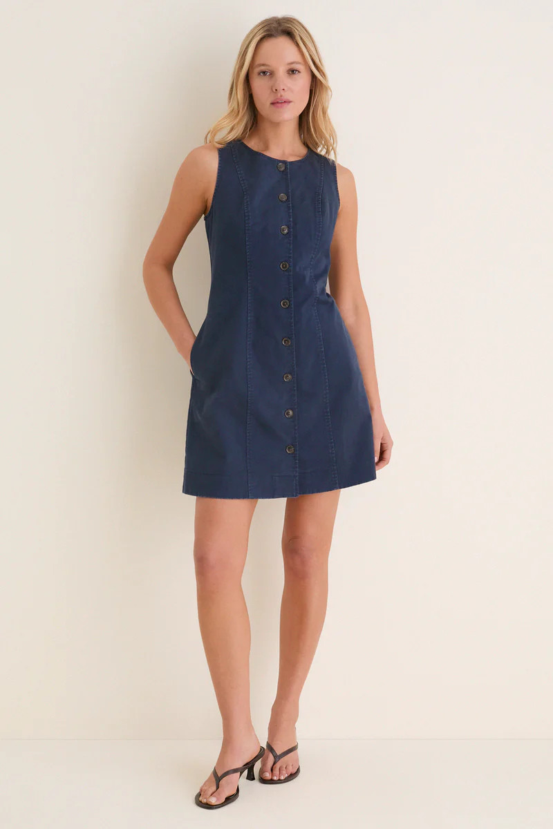Navy Chino Rhoda Mini Dress | Tuckernuck (US)