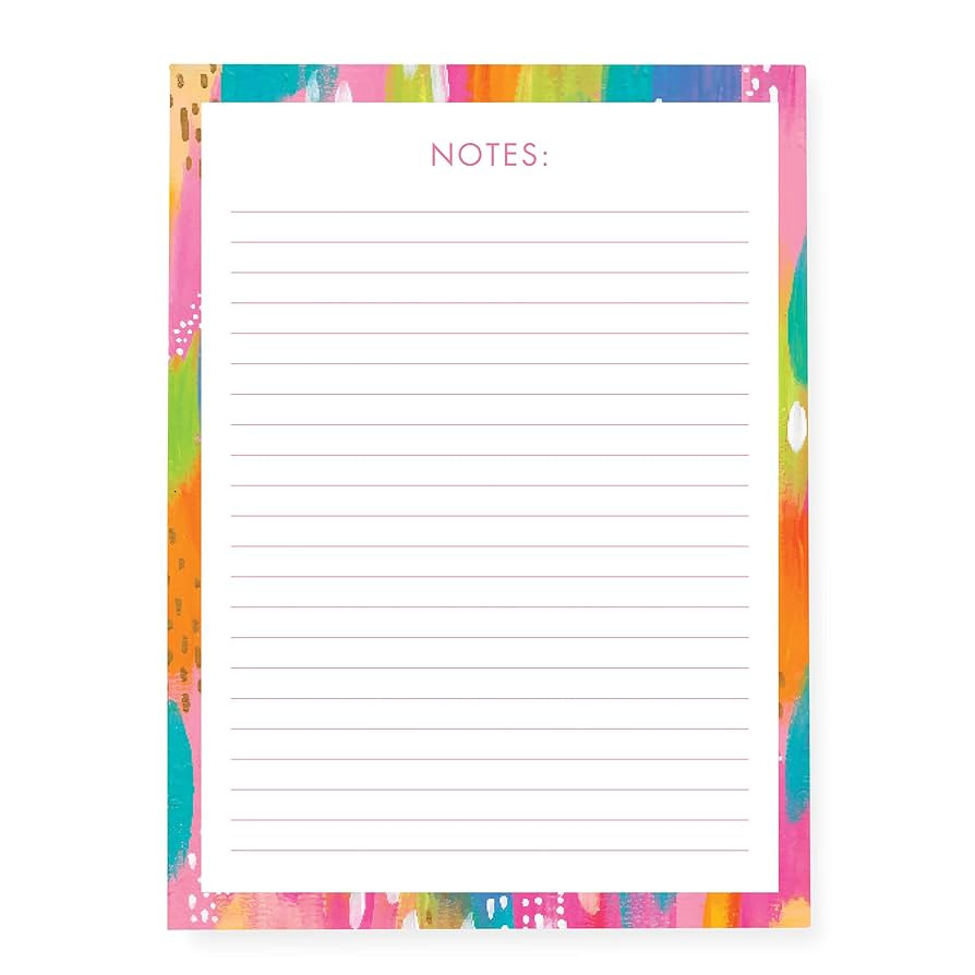 Graphique Large Notepad, Brush Strokes – 6" x 8", Cute Notepad with 150 Tear-Off Sheets, Featur... | Amazon (US)