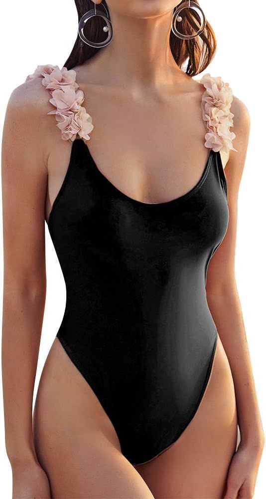 BUCHAQIAN Ladies one-Piece Swimsuit Tankini Retro Swimsuit Monokini Sexy Swimwear Summer Beach we... | Amazon (US)