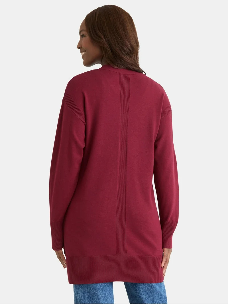 Time and Tru Women’s Button Front Cardigan Sweater, Sizes XS-XXXL - Walmart.com | Walmart (US)