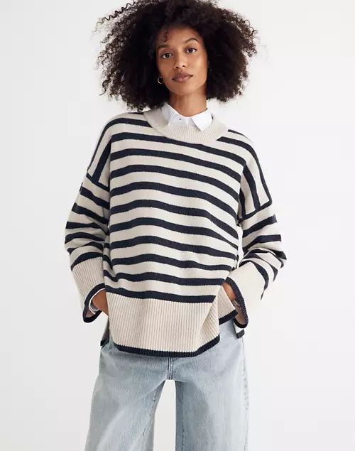 (Re)sourced Cashmere Sweater in Stripe | Madewell