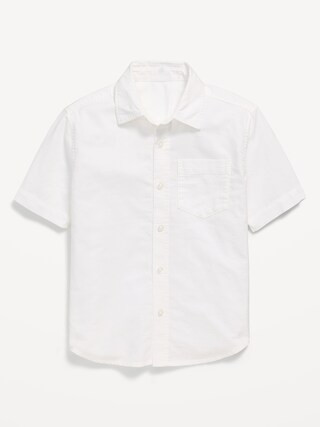 Short-Sleeve Pocket Oxford Shirt for Boys | Old Navy (US)