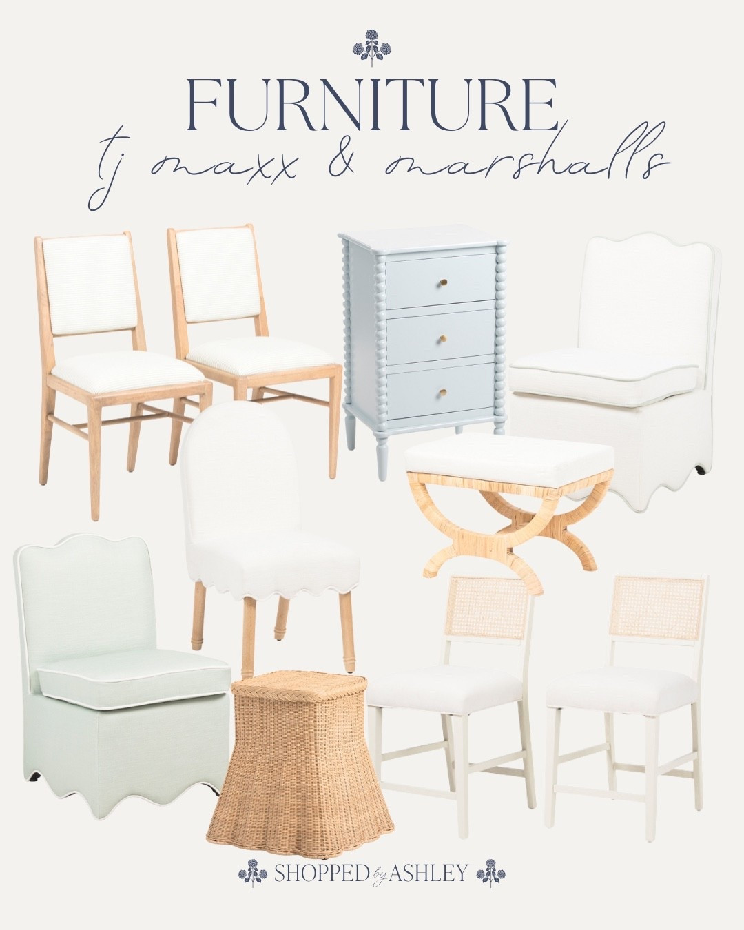 Coastal Grandmillennial furniture online at TJ Maxx and Marshall’s! 

Designer look, look for less, rattan furniture, rattan stool, cane counter stools, blue nightstand, scallop chair, scallop table, scallop dining chair, scallop accent chair, TJ Maxx furniture, HomeGoods furniture #LTKStyleTip

#LTKHome