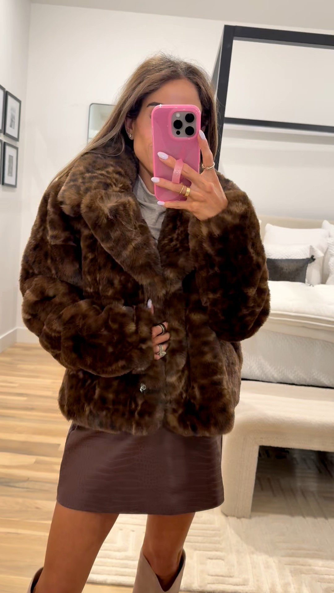 Faux fur super soft coat comes in black too great for the holidays! Wearing smallest size 

#LTKFindsUnder100 #LTKFindsUnder50 #LTKHoliday