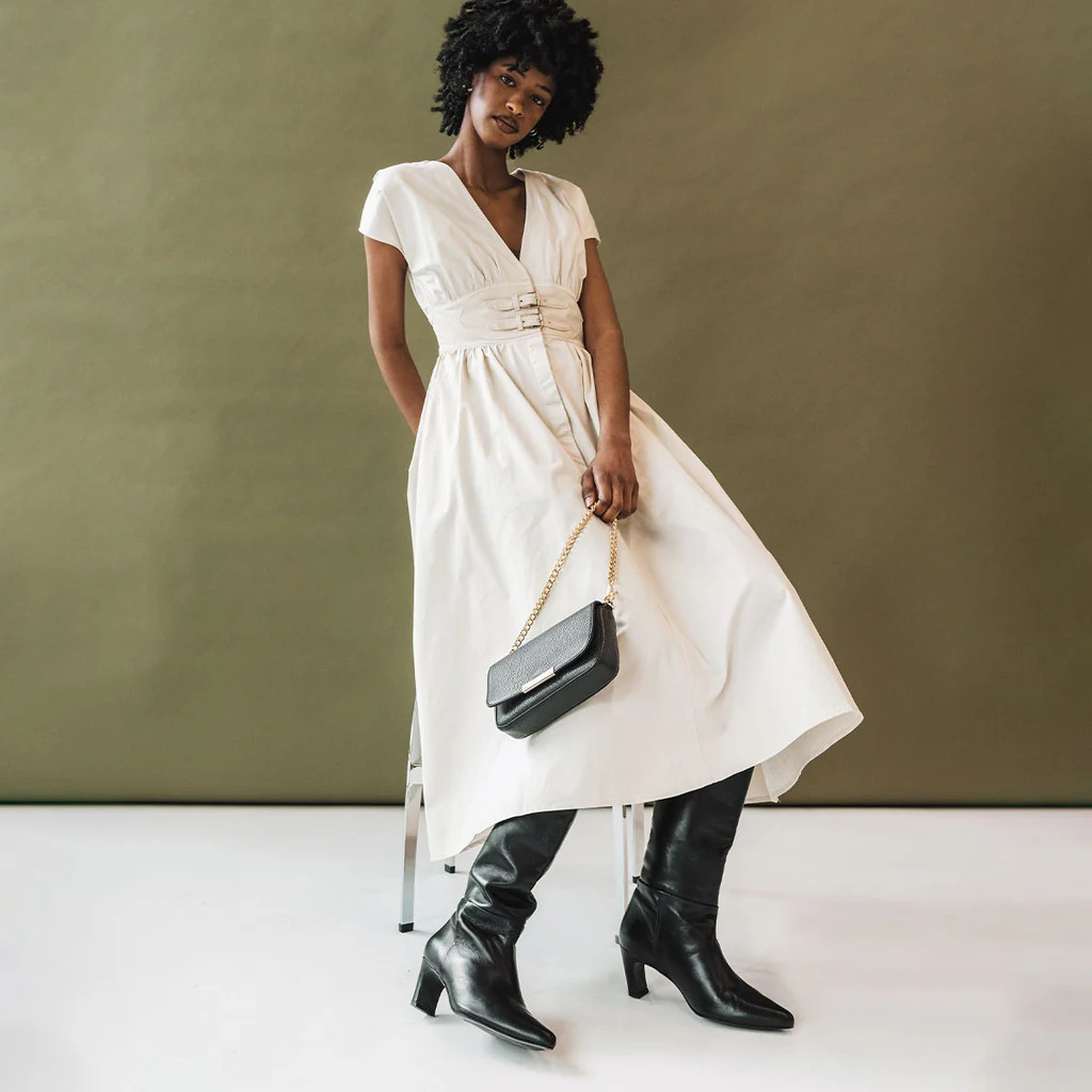 The Toujours Tall Boot Black | Poppy Barley