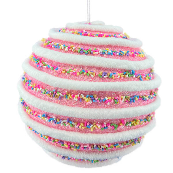 Mrs. Claus' Bakery Pink Twine Ball with Sprinkles Ornament, 5.9" | At Home