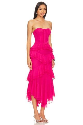 NBD Sarita Gown in Lipstick Pink from Revolve.com | Revolve Clothing (Global)