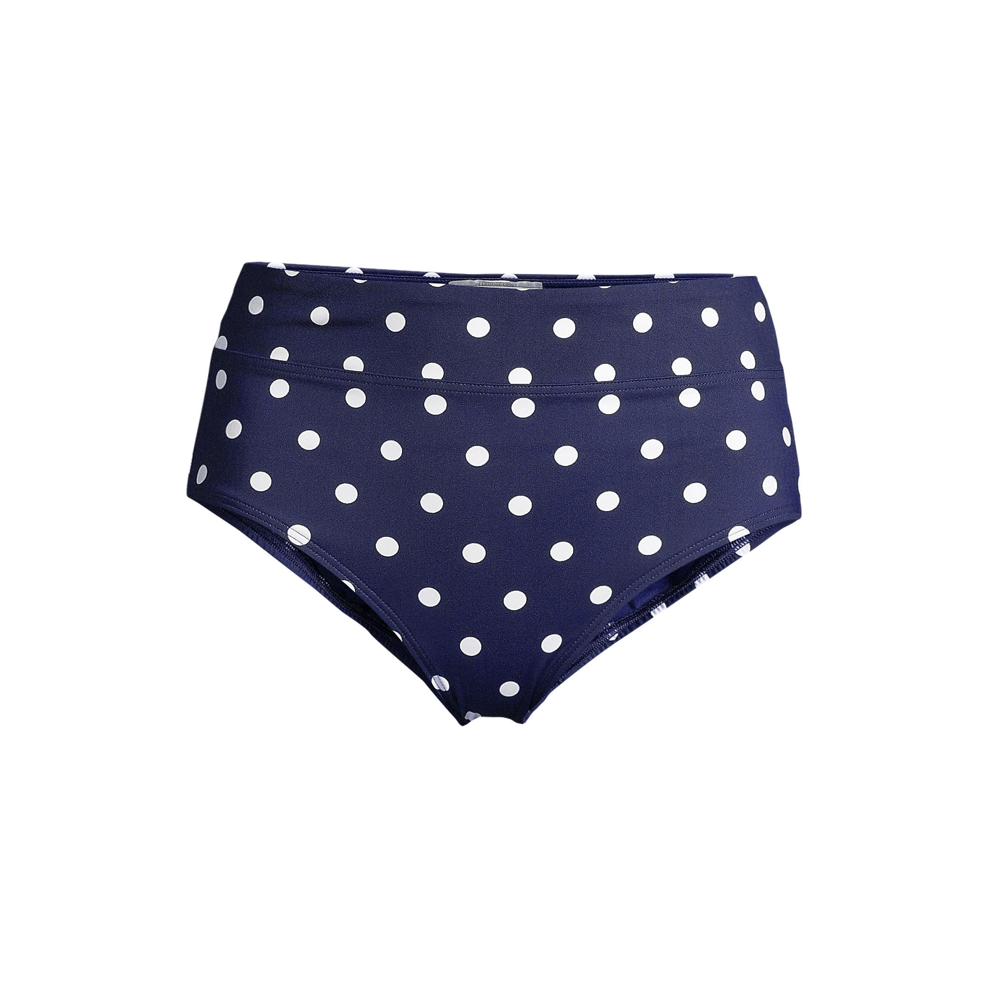 Women's Chlorine Resistant Tummy Control High Waisted Bikini Swim Bottoms Print | Lands' End (US)