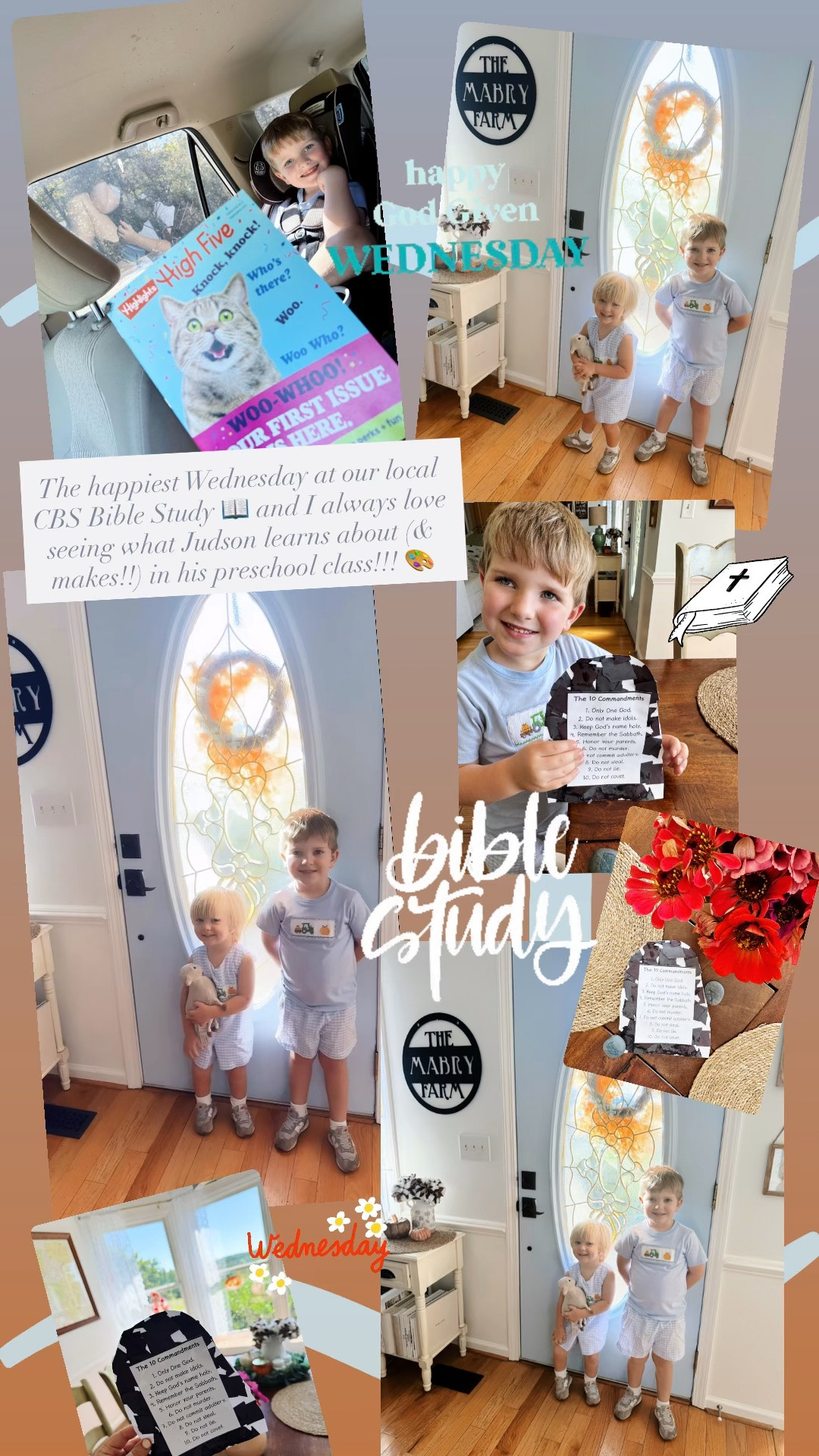 The happiest Wednesday at our local CBS Bible Study 📖 and I always love seeing what Judson learns about (& makes!!) in his preschool class!!! 🎨