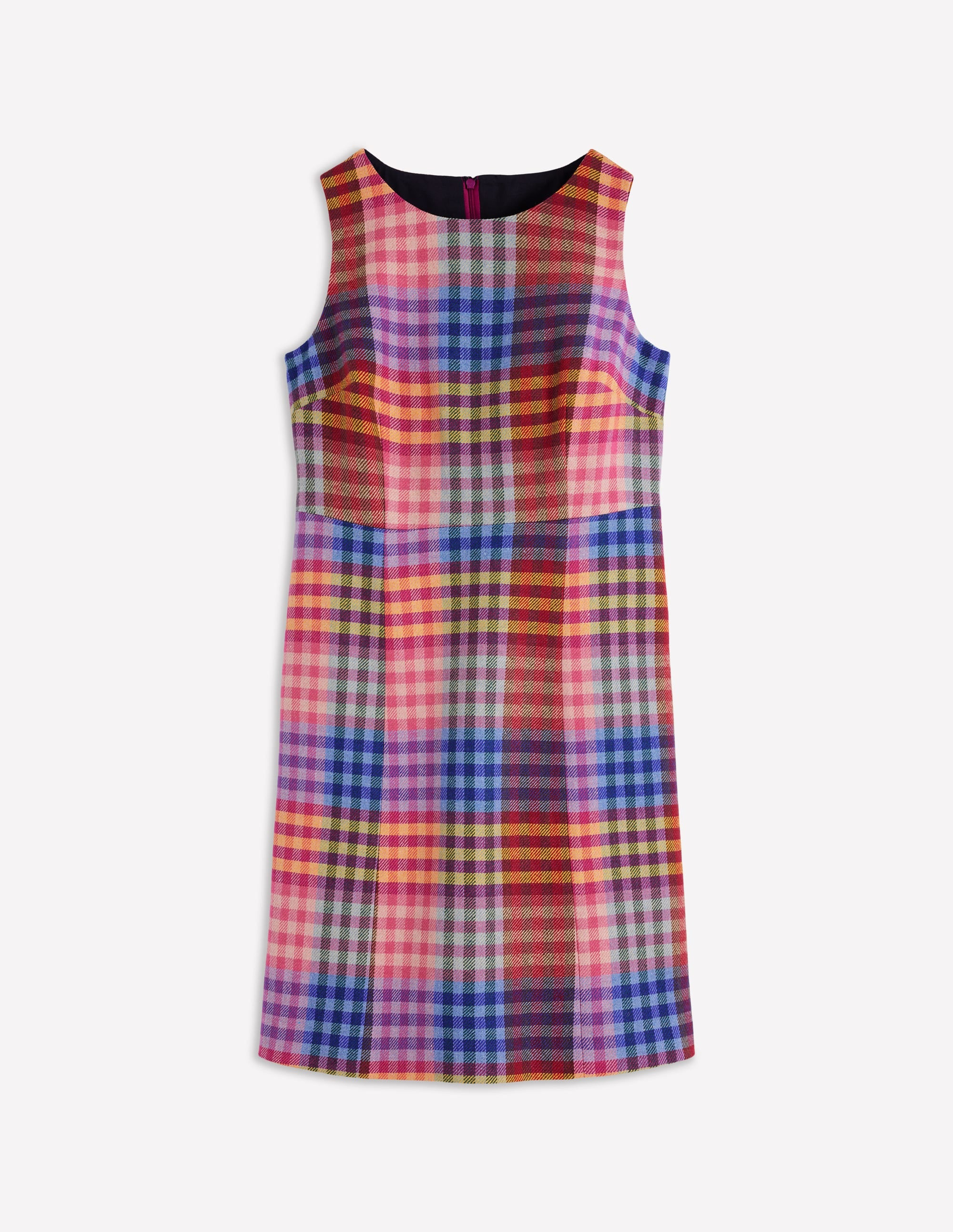 Annie Check Shift Dress-Rainbow Multigingham | Boden (US)