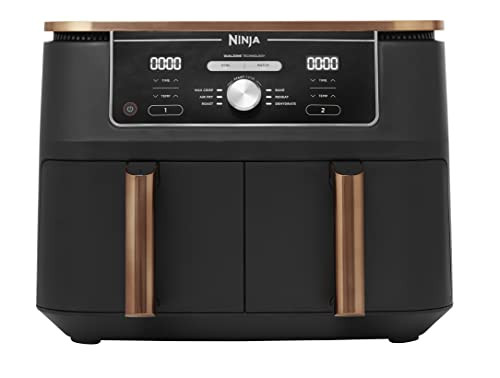 Ninja Foodi MAX Dual Zone Air Fryer, Amazon Exclusive, Tongs, 2 Drawers, 9.5L, 6-in-1, Use No Oil... | Amazon (UK)