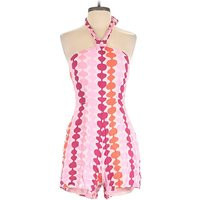 Hutch Romper: Pink Hearts Pattern Rompers - Size 2 | ThredUp (US)