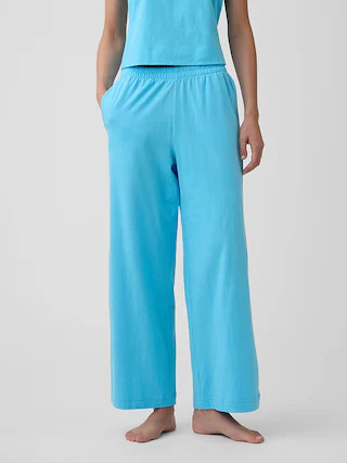 Heavyweight Pull-On Wide-Leg Crop Pants | Gap Factory