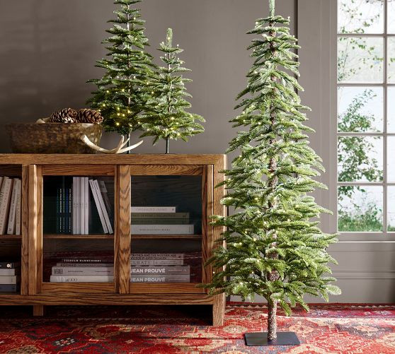 Lit Faux Pine Trees | Pottery Barn (US)