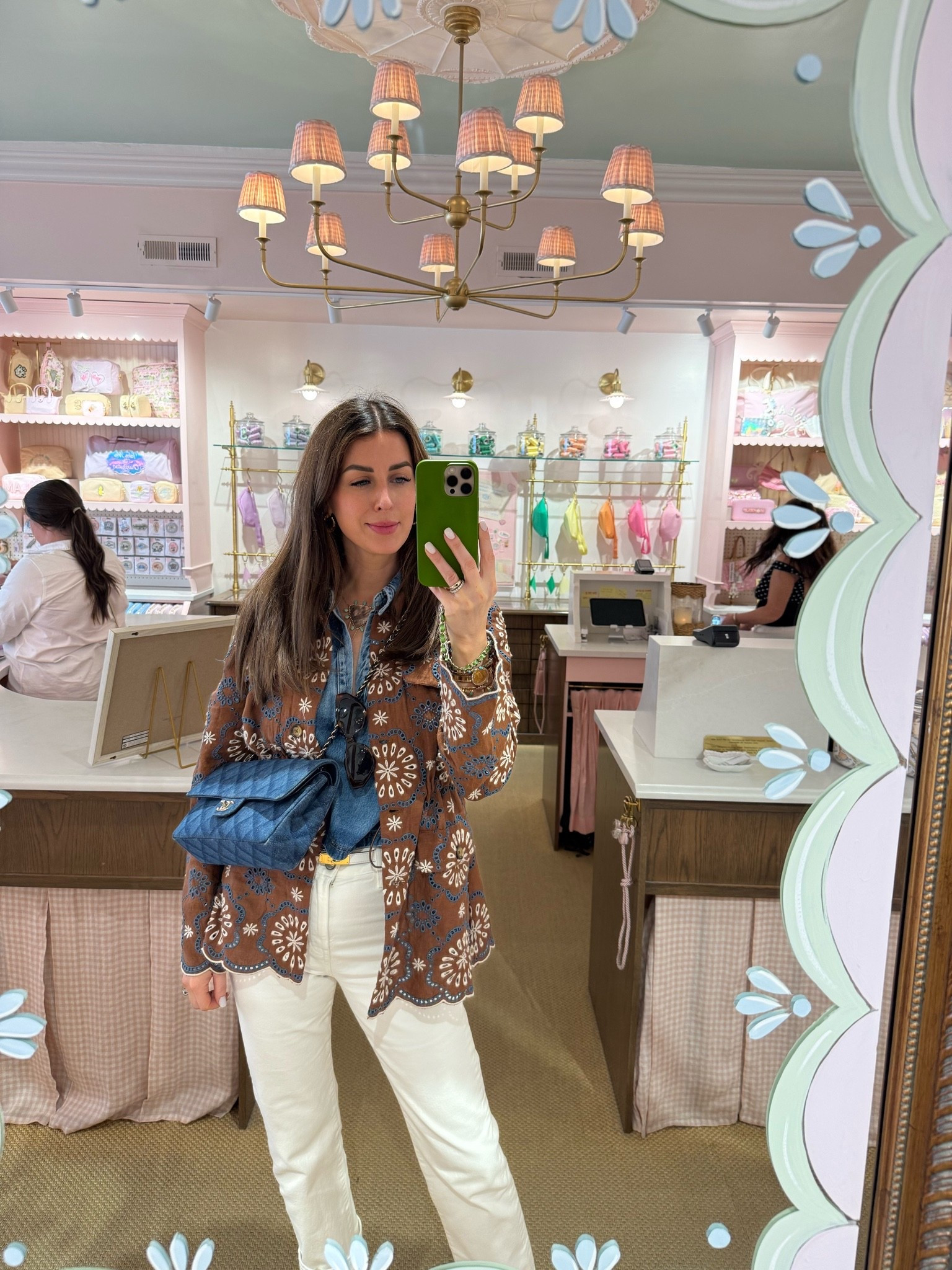 I am wearing a small and everything and I’m also linking an alternative denim bag since mine is Chanel.

#LTKTravel