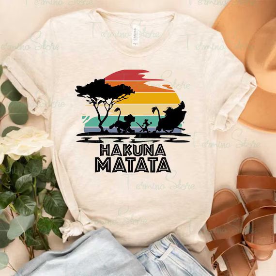 Hakuna Matata Shirt, Lion King Shirt, Hakuna Matata Matching Family Tee, Disney Family Shirt, Ani... | Etsy (US)