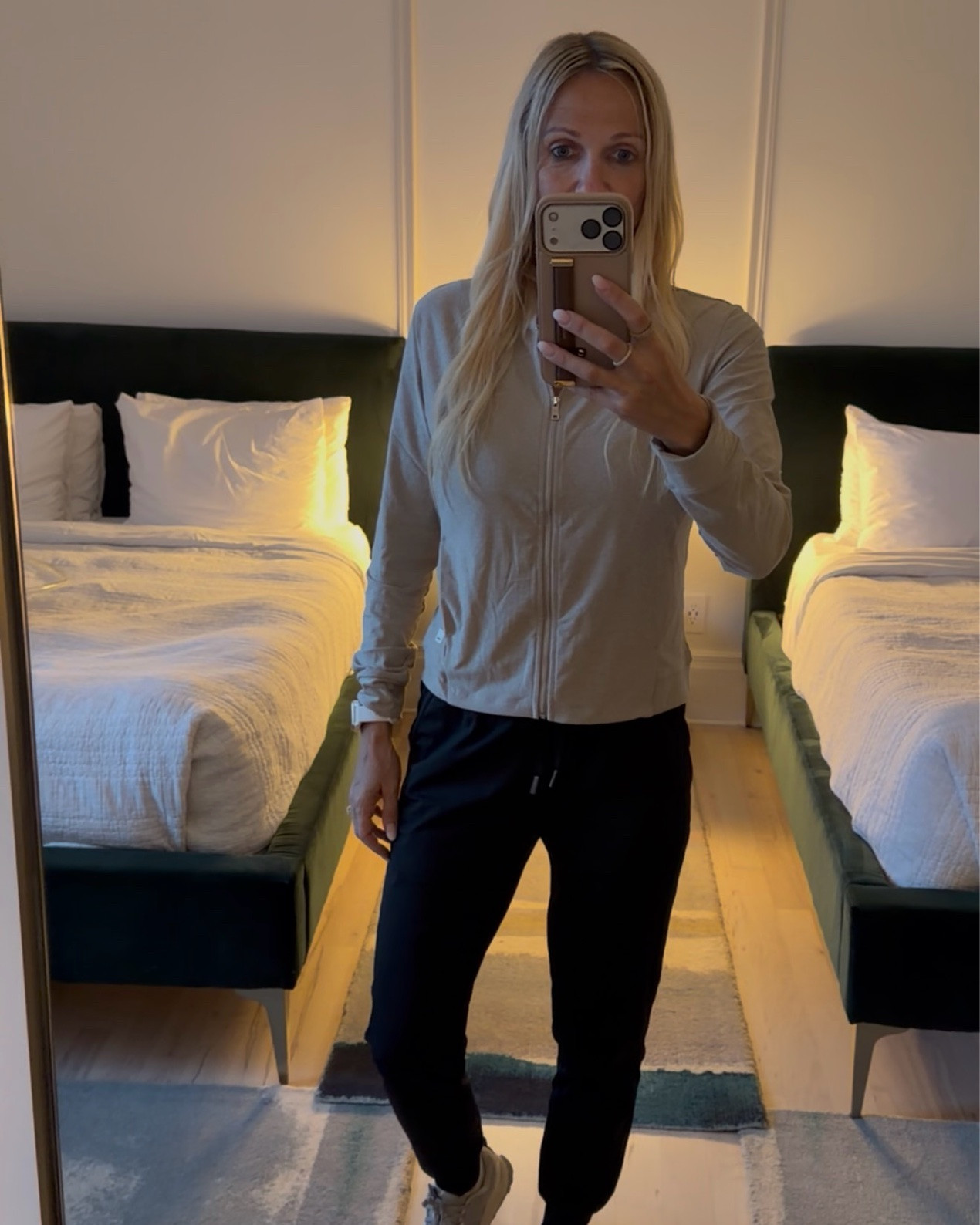 This little zip up is so buttery soft and light weight. I wore it on a hike today and it was so comfortable. It’s almost identical to the Vuori zip up, but a fraction of the price.  It is perfect for these fall days, when it’s cooling down, but not quite cold enough for a sweatshirt or fleece. I love it so much, I got it in 3 colors. The zip up and the joggers are both xsmall.

#LTKSaleAlert #LTKActive