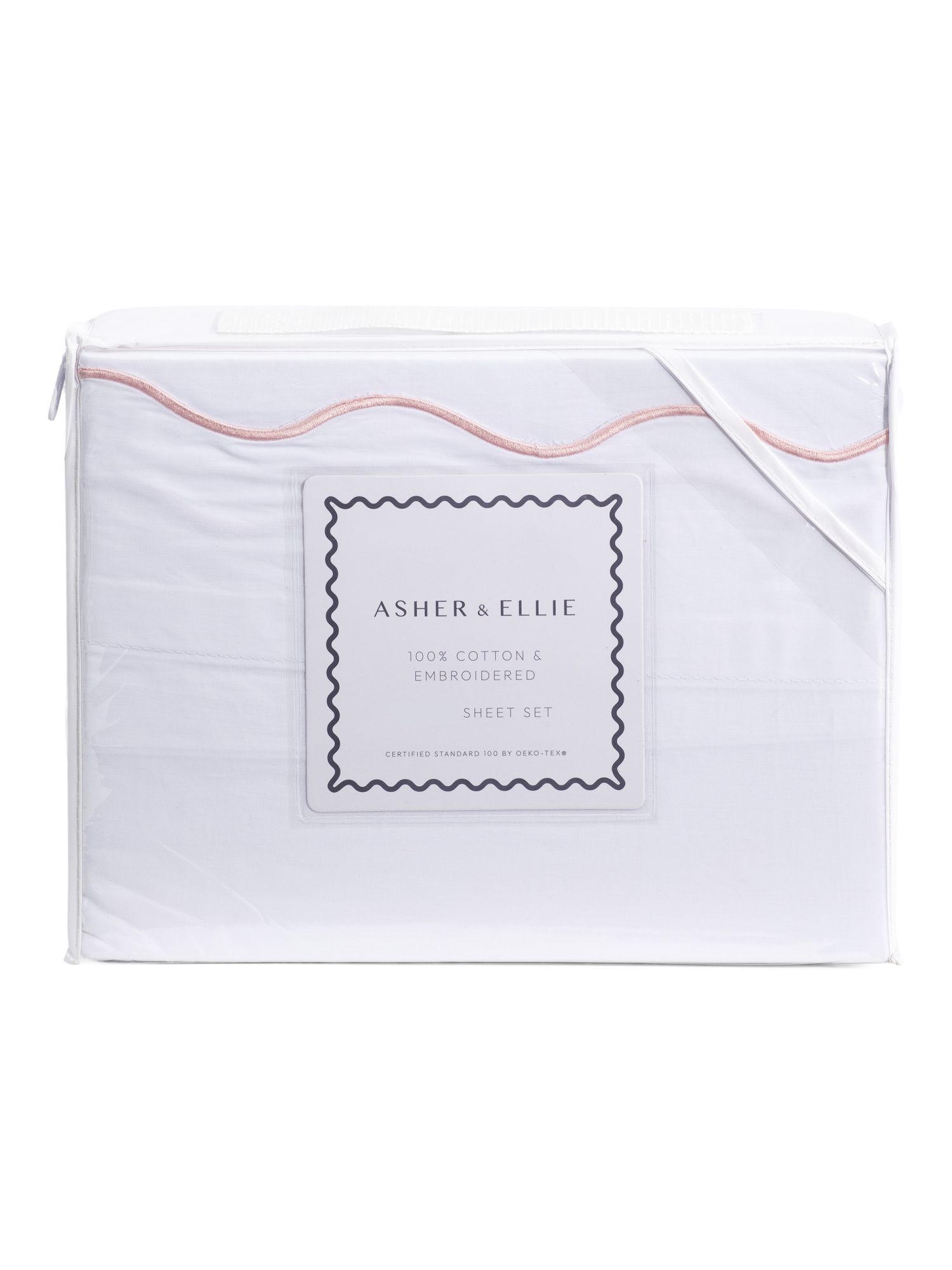 European Scallop Embroidery Sheet Set | TJ Maxx