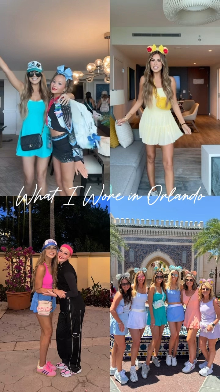 What I wore in Orlando 🩵 wearing a small in everything!