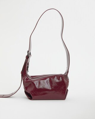 Burgundy Crossbody Sling Bag | Simply Be (UK)