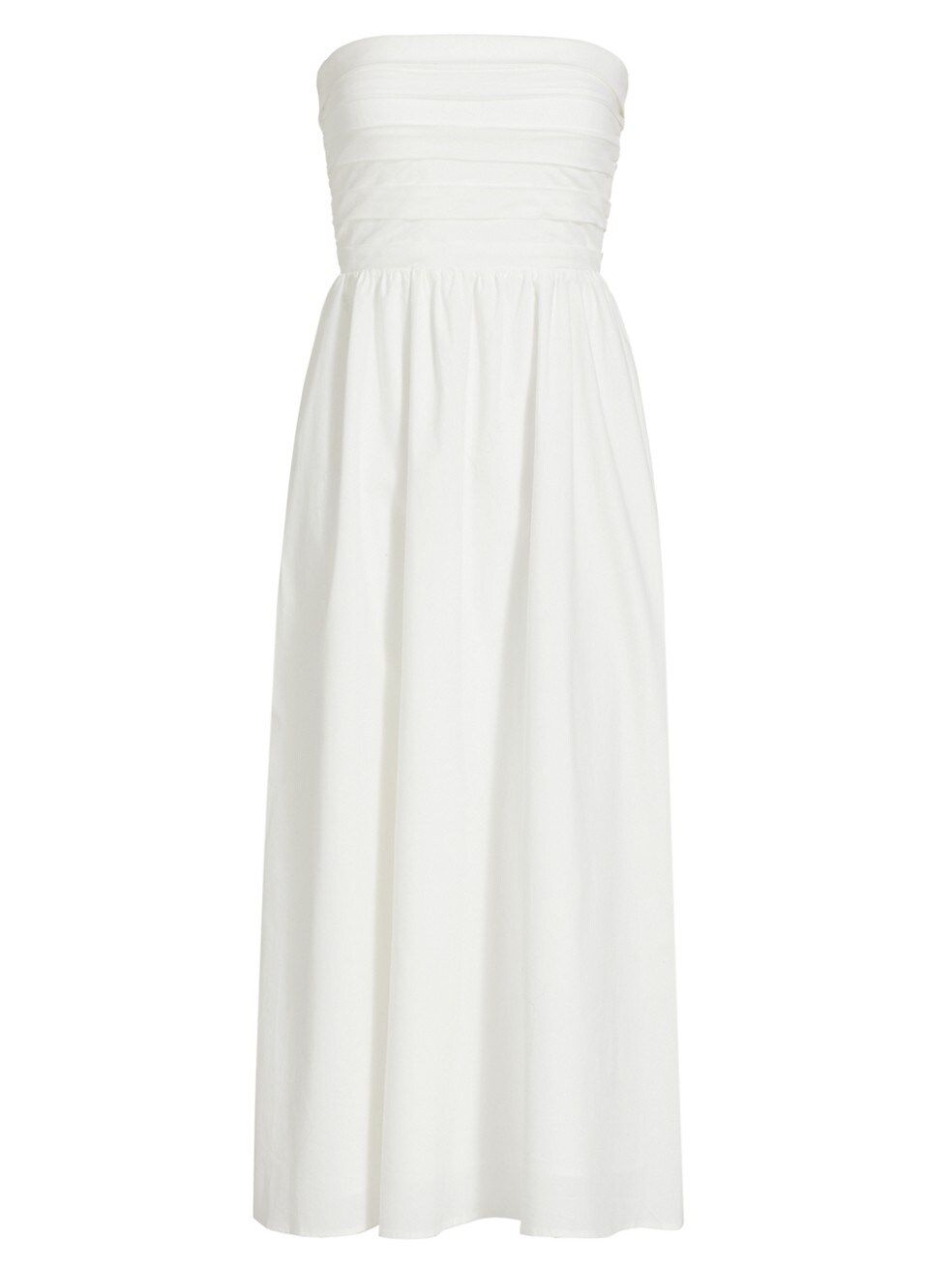 Pleated Cotton Midi-Dress | Saks Fifth Avenue