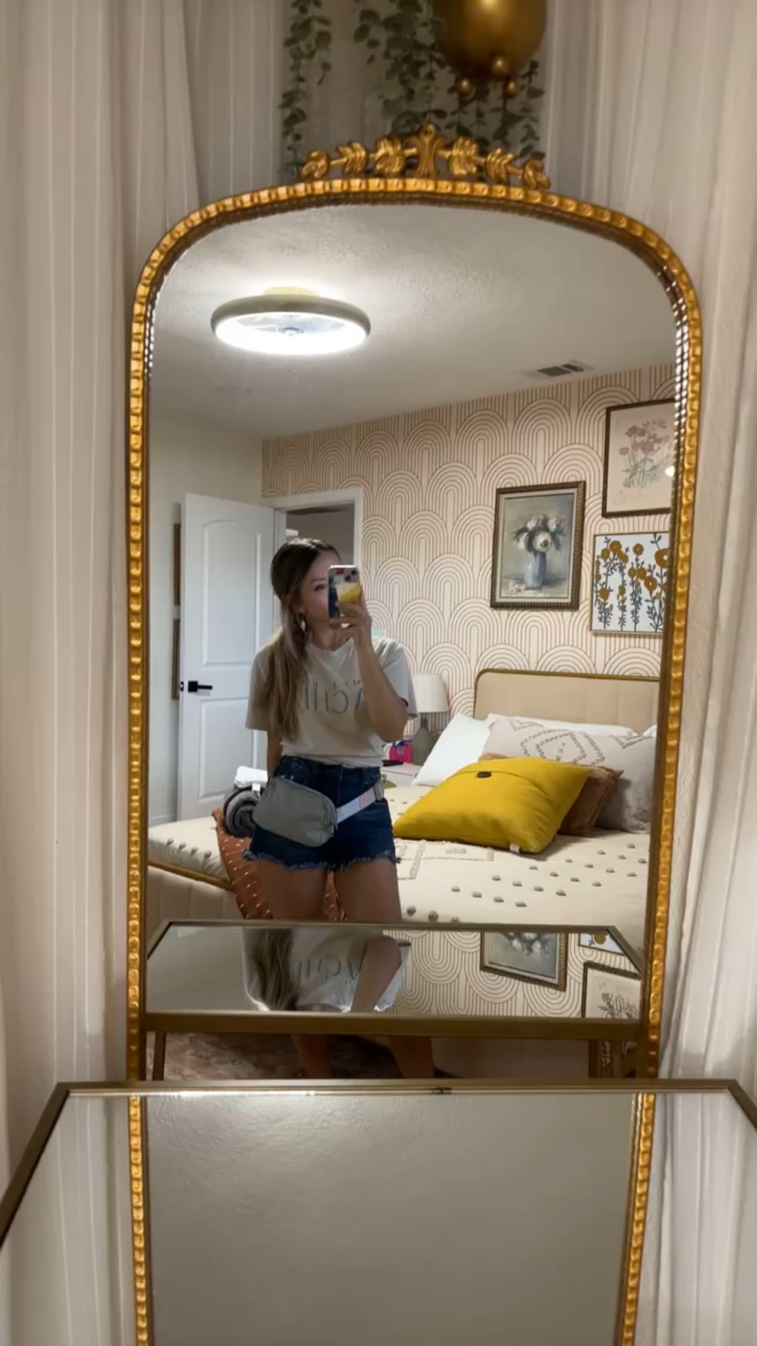 Casual summer tshirt and shorts outfit🫶🏻 

#LTKPetite #LTKSeasonal #LTKStyleTip