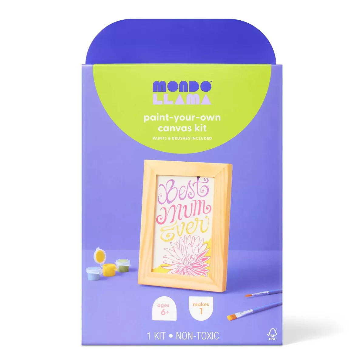 Mother's Day Craft Framed Canvas Painting Kit - Mondo Llama™ | Target