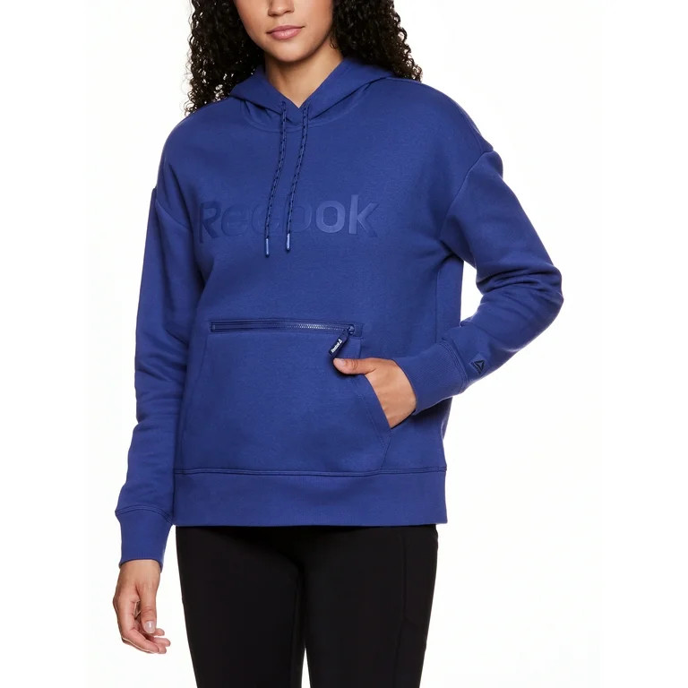 Reebok Women's Super Soft Cropped Gravity Hoodie with Zipper Pocket | Walmart (US)