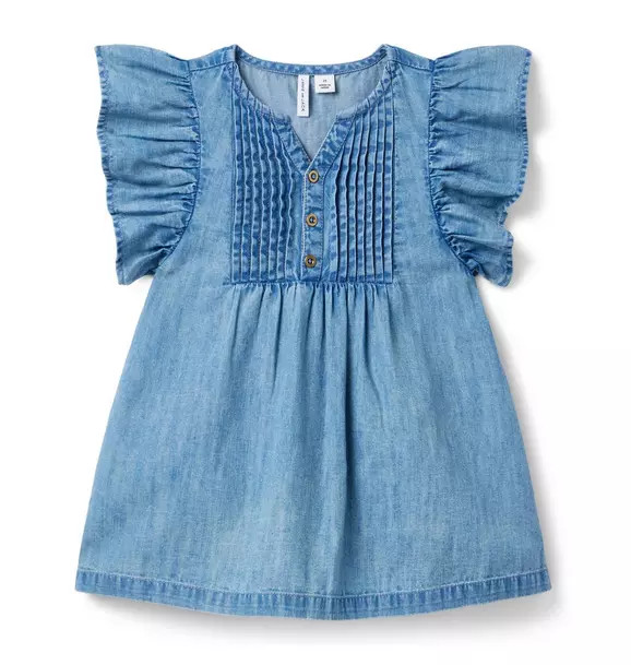 Chambray Ruffle Sleeve Dress | Janie and Jack