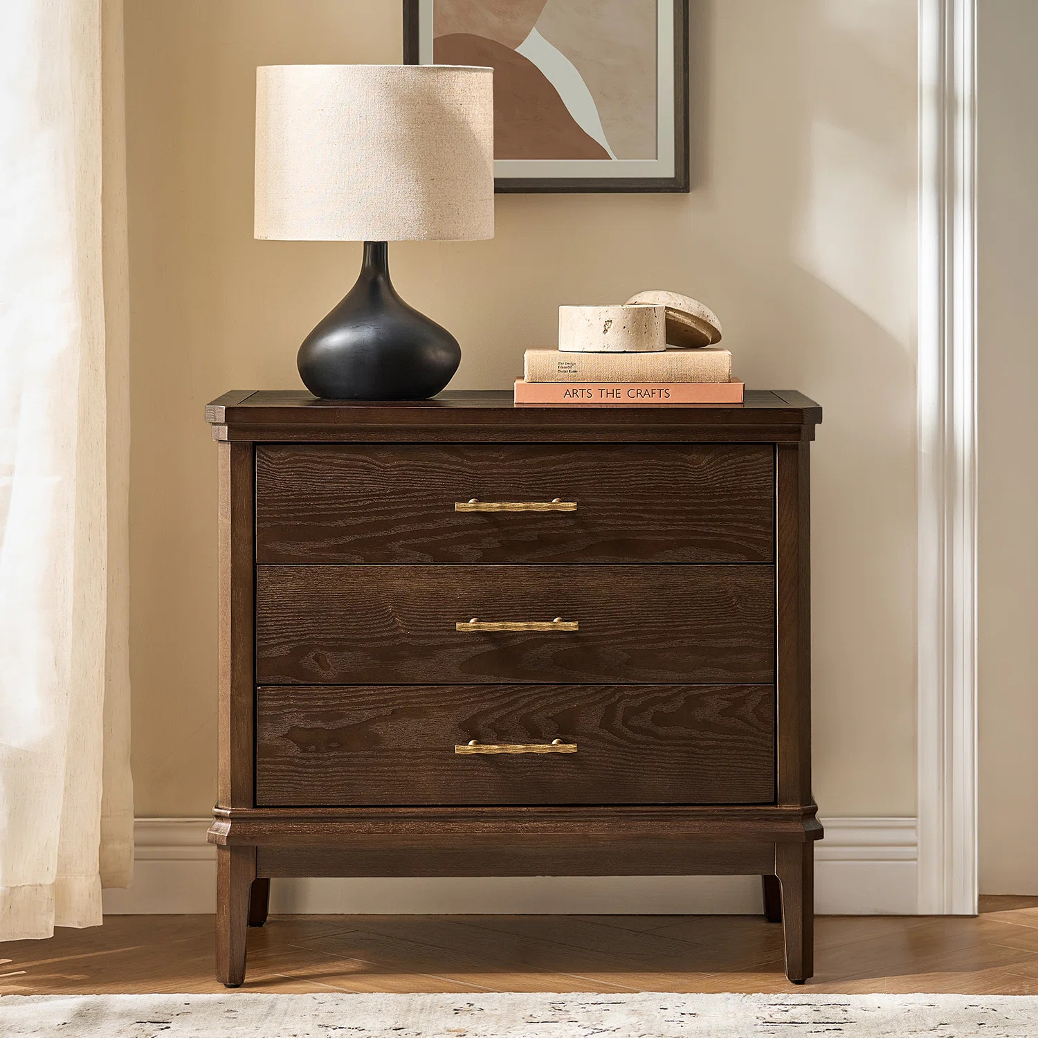 Fay Transitional 26"Tall 3-Drawer End Table with Built-in Charging Station and Simple Assembly | Wayfair North America