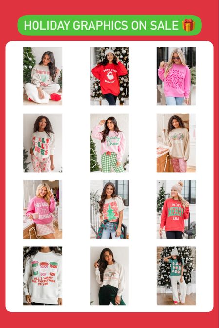 Holiday graphics on sale 30% off use code merry 🎄 

Holiday sweater, holiday t-shirt, sweatshirts, pullovers, Christmas graphics, Christmas sweaters, travel outfits, holiday looks

 

#LTKHoliday #LTKGiftGuide #LTKHolidaySale