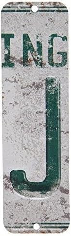 Antique Retro License Plate Indiviidual Alphabet Monogram Wall Letters Use with Wall Mounted Mail... | Amazon (US)