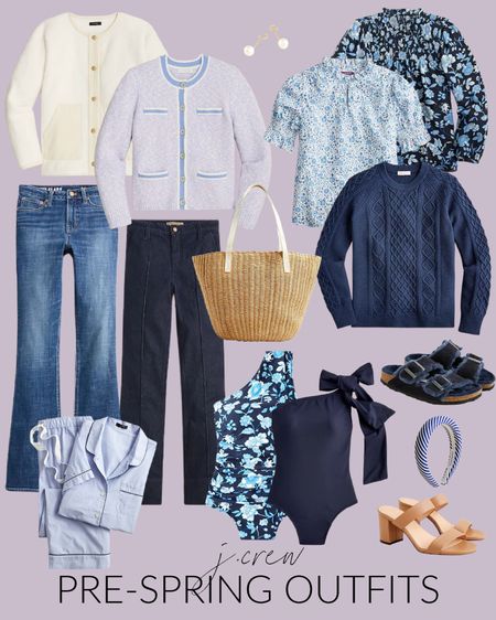 The cutest new pre-spring outfit arrivals from J. Crew! Loving these ivory, slate blue and lilac clothes for early spring! Includes a lady jacket, resort swimwear, floral tops, cableknit sweaters, nude sandals, flare jeans, and a woven tote bag! And many are on sale right now!
.
#ltkseasonal #ltksalealert #ltkworkwear #ltkcurves #ltkshoecrush #ltkunder50 #ltkunder100 #ltkstyletip #ltkspring #ltkfind #ltkhome #ltkswim #ltktravel

#LTKSeasonal #LTKsalealert #LTKunder100