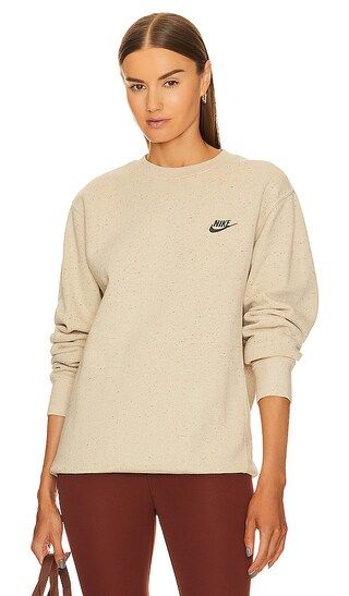Brushed Back Crew Neck Sweatshirt in Limestone | Revolve Clothing (Global)