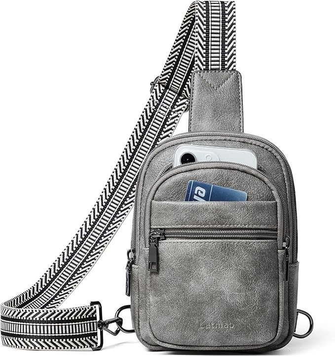 3L SMALL Sling Bag Fanny Packs For Women Men Mini Crossbody Chest Belt Travel Bag Purse Handbag F... | Amazon (US)