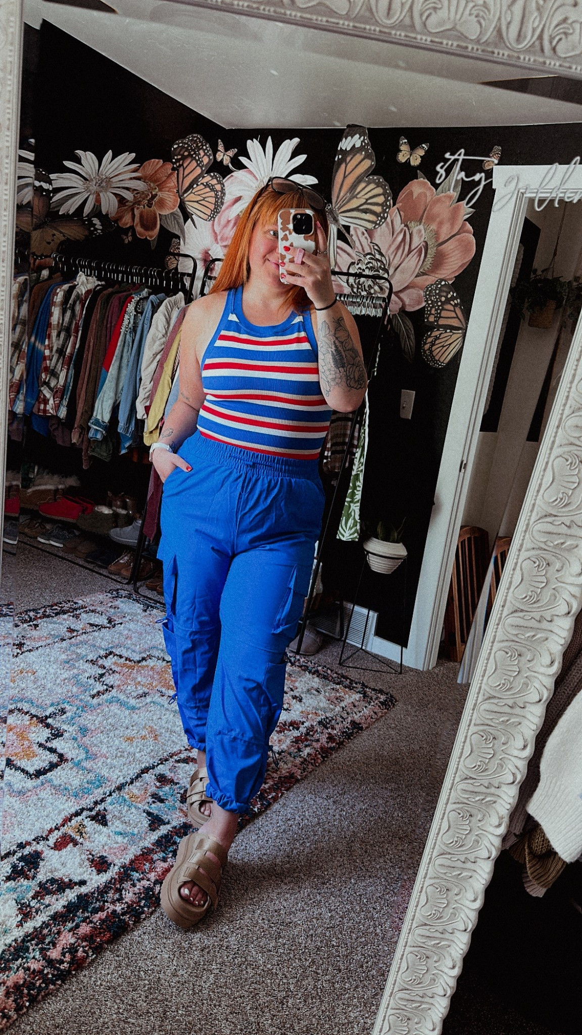 Memorial Day OOTD ✨
In my TTS for both the tank & pants.

#LTKMidsize #LTKSummerEdit #LTKFindsUnder50