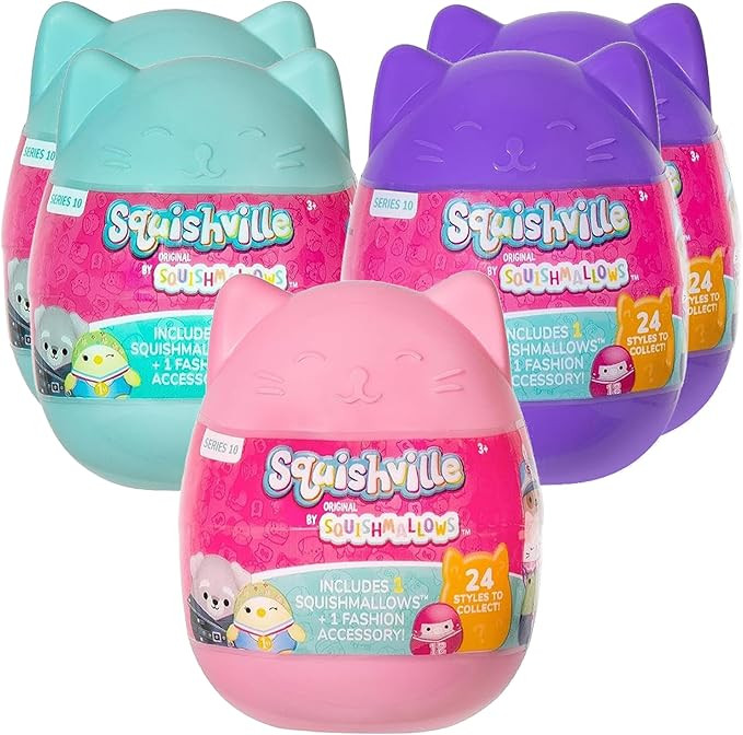 Squishmallows Squishville Series 10 Mini Mystery Plush (5 Pack) Official Jazwares Plush - Collect... | Amazon (US)