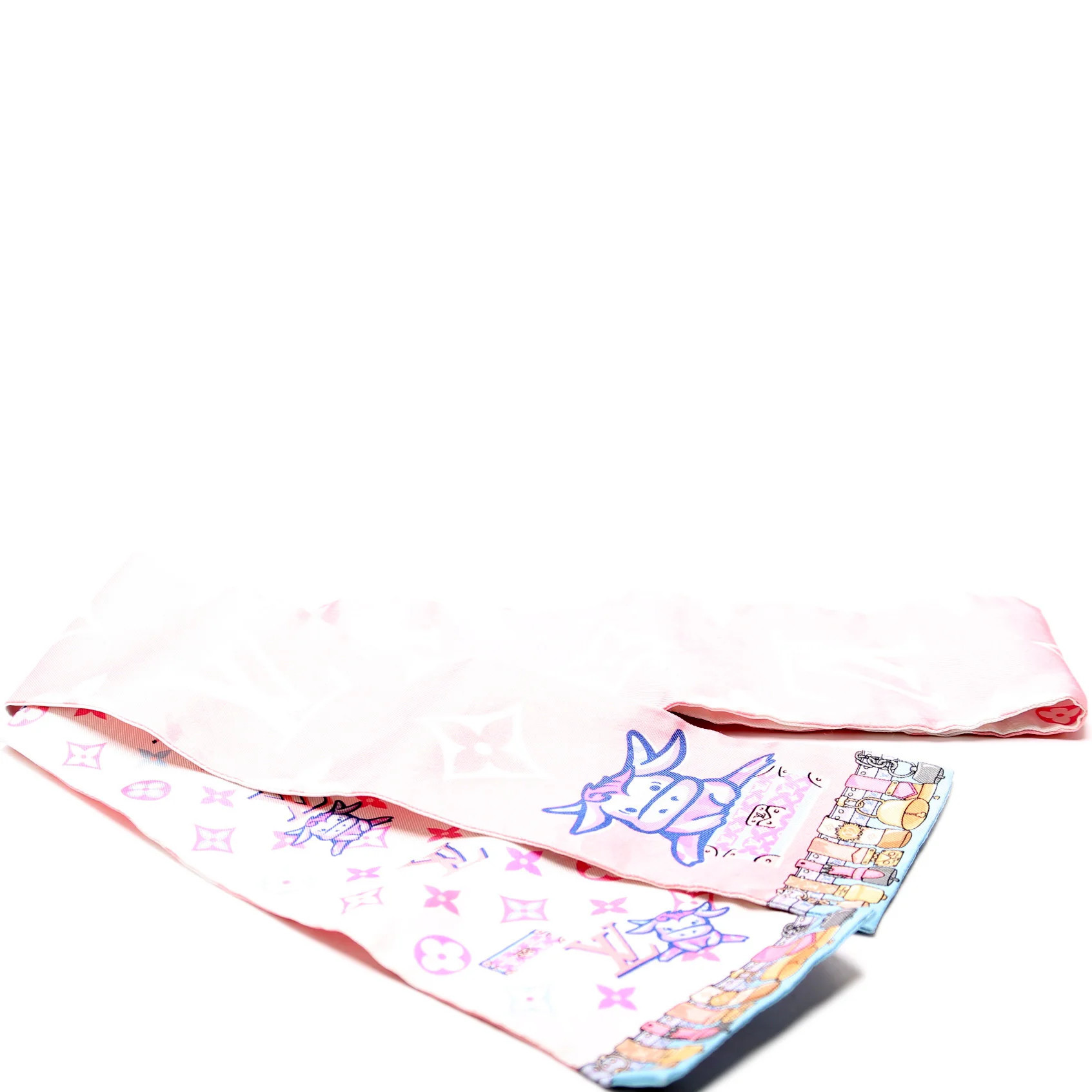 Rodeo Monogram Silk Bandeau Scarf | Keeks Designer Handbags