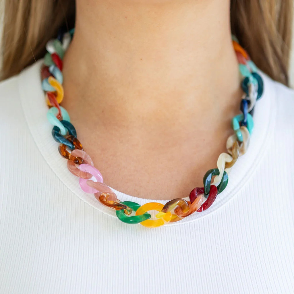 Flash Sale Girls Just Want to Have Fun Resin Necklace | Erin McDermott Jewelry