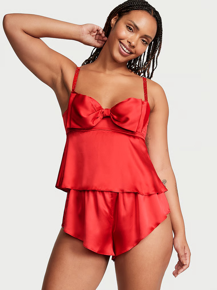 Bow-Topped Satin Cami Set | Victoria's Secret (US / CA )