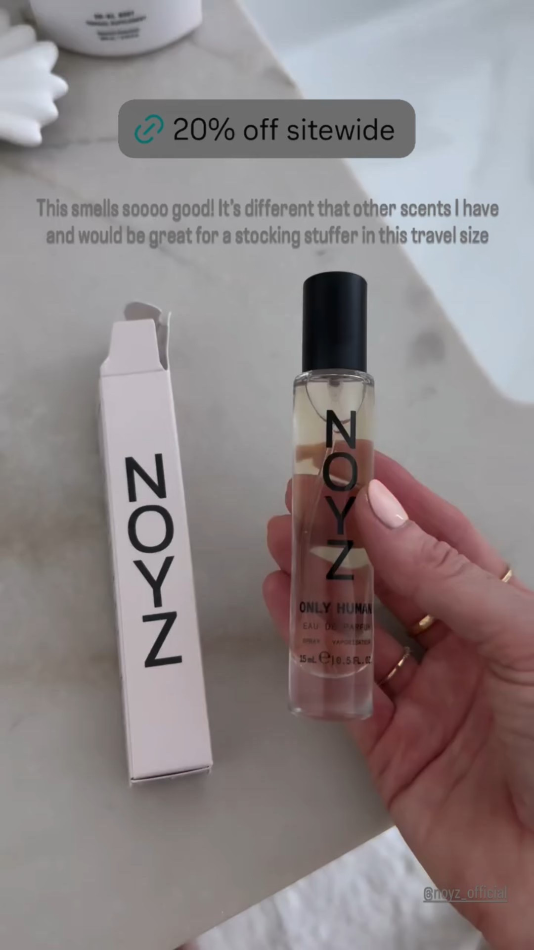 This smells soooo good! It’s different that other scents I have  and would be great for a stocking stuffer in this travel size  @noyz_official

20% off sitewide 

#LTKCyberWeek #LTKHoliday #LTKGiftGuide