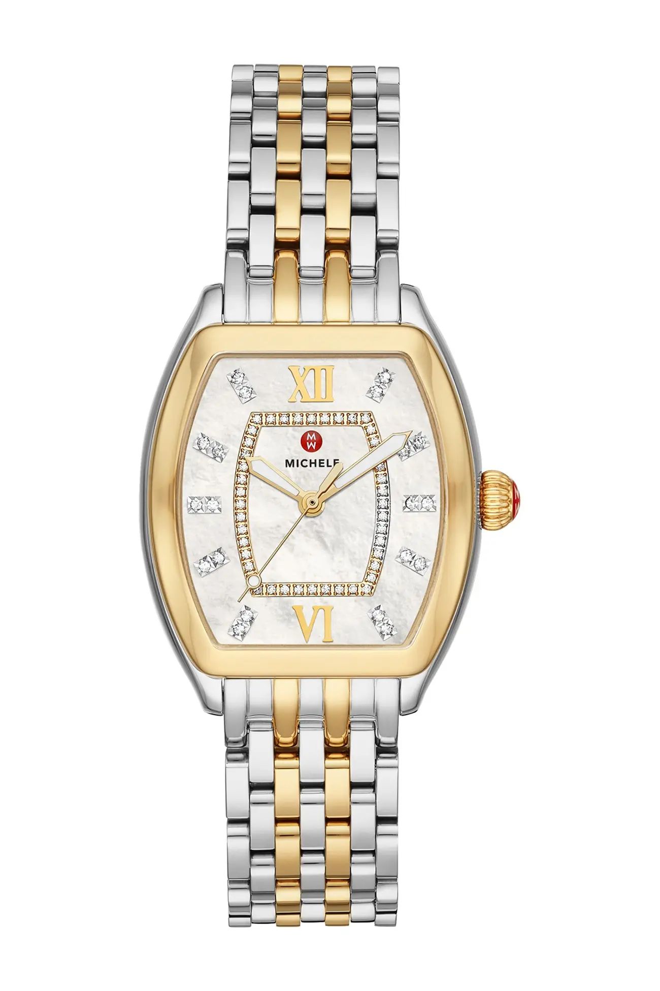 Michele | Women's Releve Diamond Two-Tone Bracelet Watch, 31mm x 40mm - 0.19 ctw | Nordstrom Rack | Nordstrom Rack