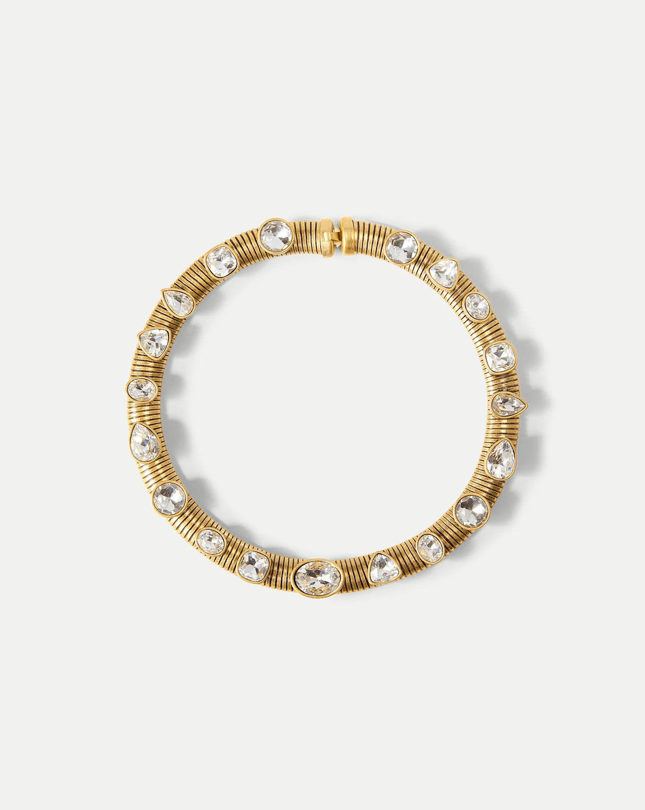 Crystal Tubogas Collar Necklace in Gold | Veronica Beard | Veronica Beard