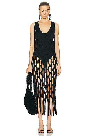 Isabel Marant Liz Dress in Black | FWRD | FWRD 